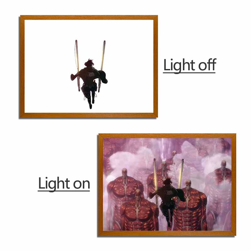 LED light painting AOT-AOT13 light on and light off display