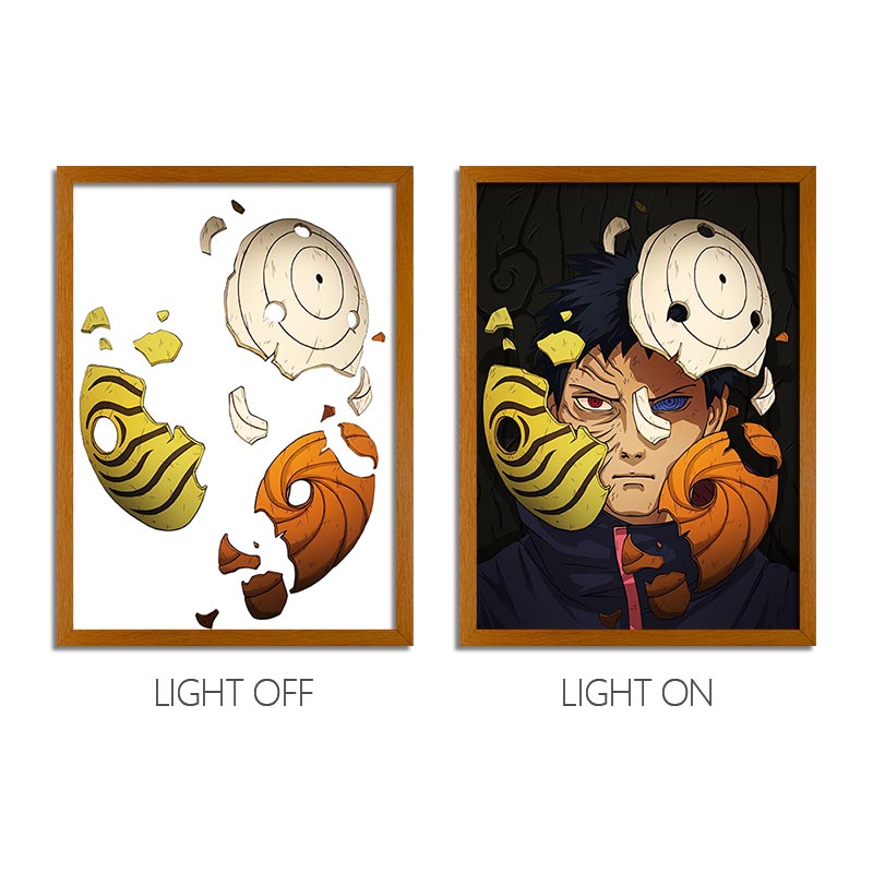 NRT Series LED Light Painting Anime Photo Frame Wall Art