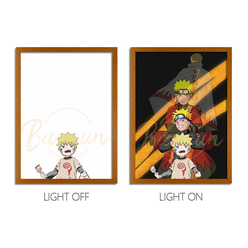 NRT Series LED Light Painting Anime Photo Frame Wall Art
