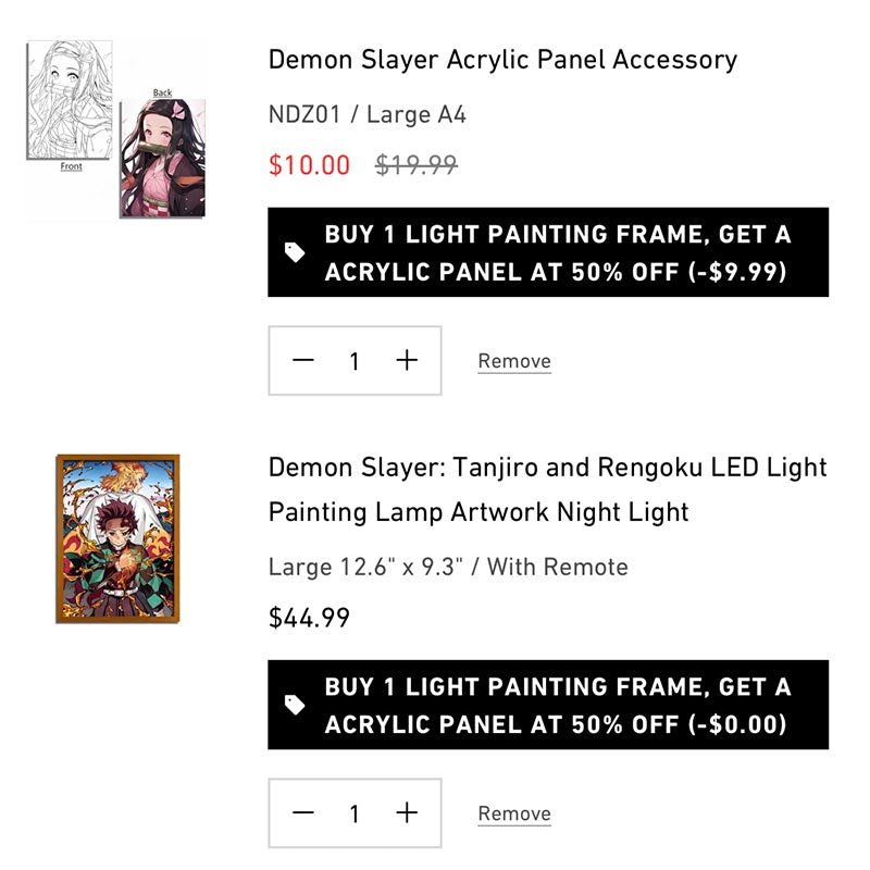 Demon Slayer Acrylic Panel Accessory - BASESUNLight PaintingBasesunBASESUN