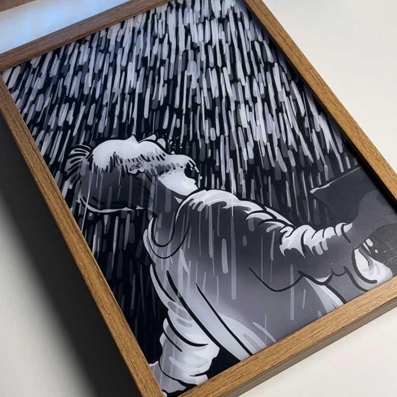 Impressionist Light Up Painting Frame - Create an Artistic Ambiance Night Light - BASESUNLight PaintingBasesunBASESUN