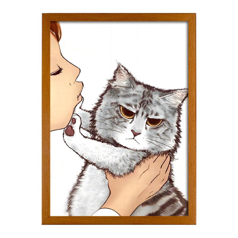 The Cat's Rejection LED Light Painting Lamp Artwork Night Light - BASESUNLight PaintingBasesunBASESUN