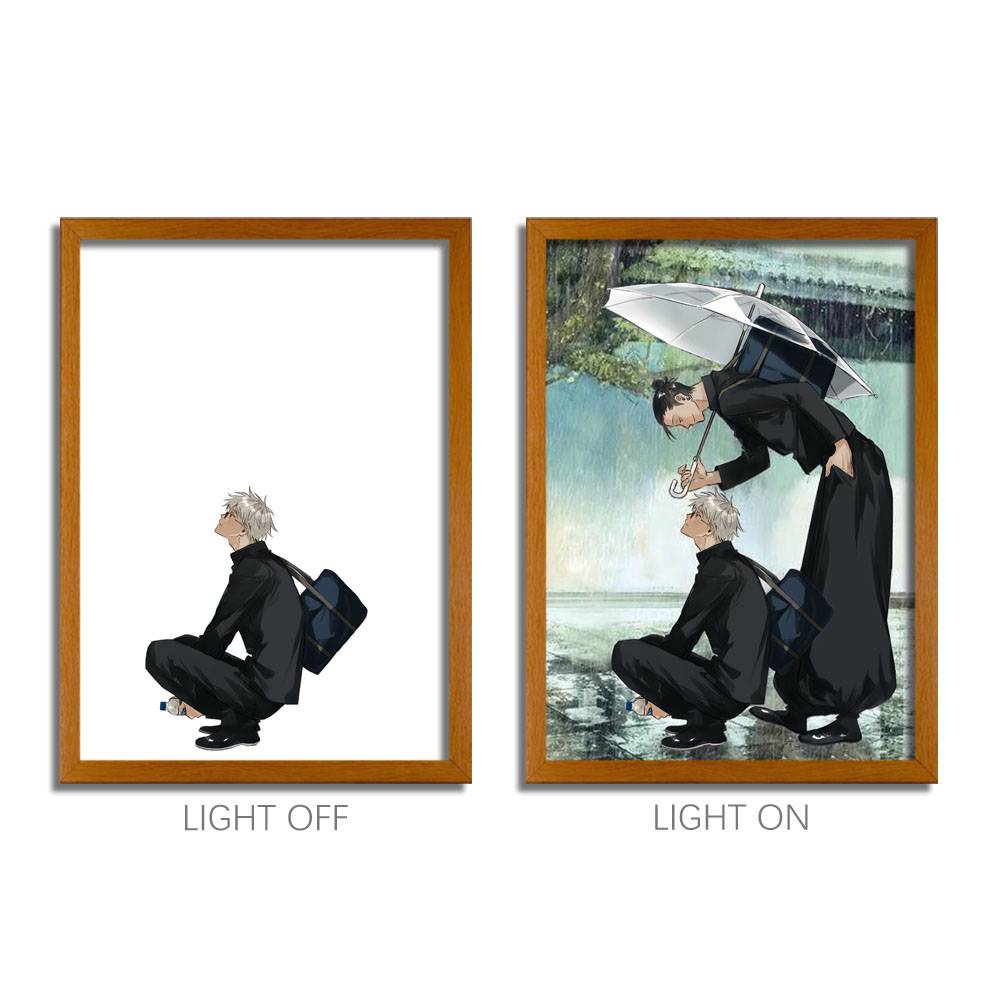 JJK Series LED Light Painting Anime Photo Frame Wall Art