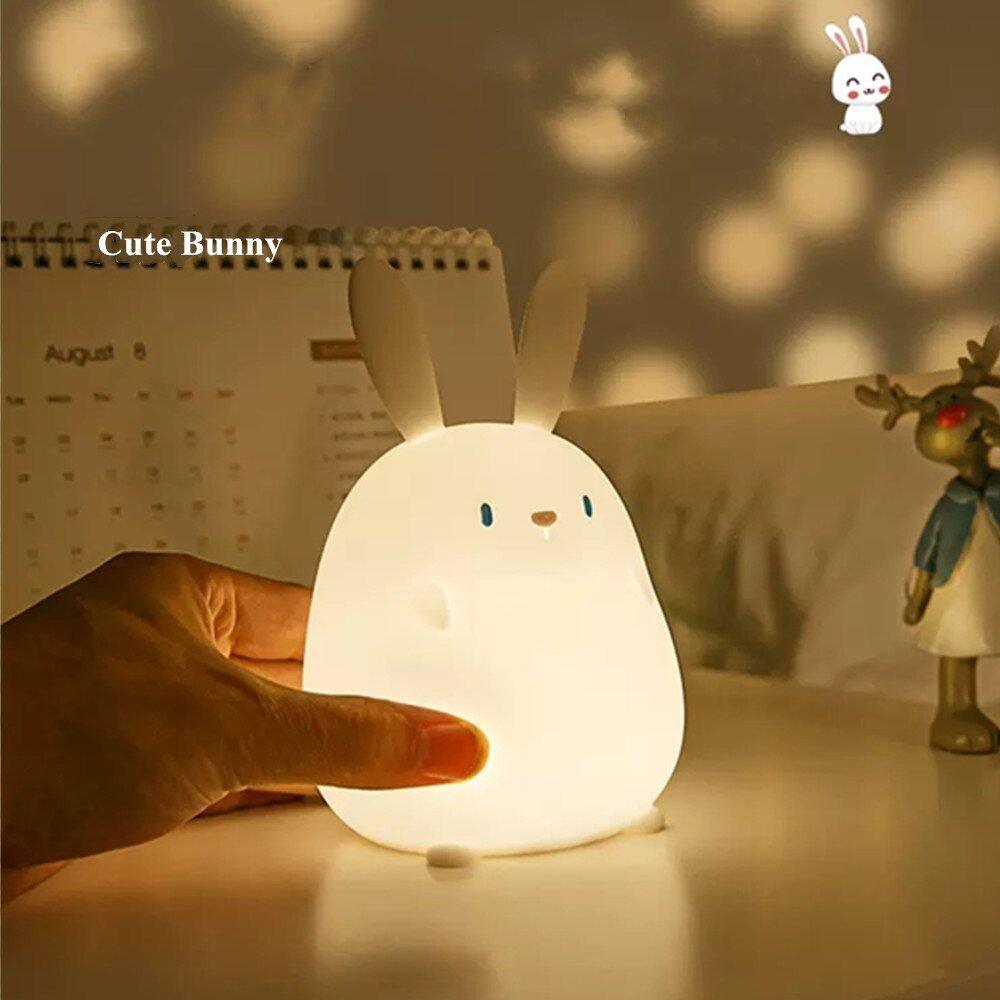 Bunny Silicone Lamp Led Nightlights Home Decor Lamp - BASESUNNight lightsBasesunBASESUN