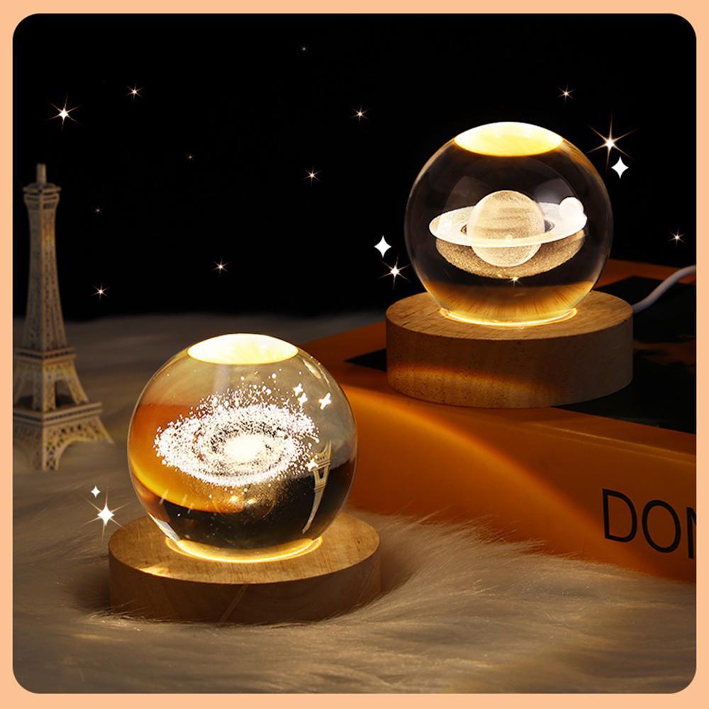 LED Crystal Ball Lamp Table Lamp Night Light - BASESUNBasesunBASESUN
