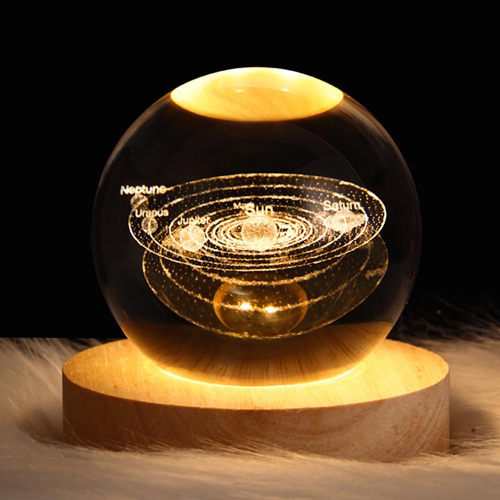 LED Crystal Ball Lamp Table Lamp Night Light - BASESUNBasesunBASESUN