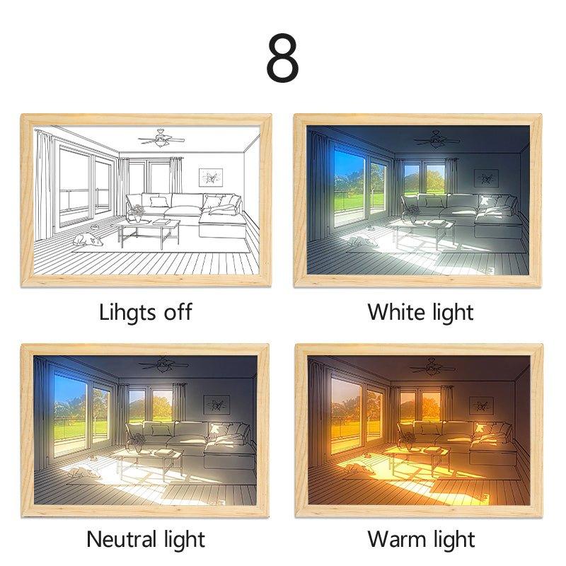 Light Painting LED Light Frame Lamp Frescoed Lights Night Light Art - BASESUNLight PaintingBasesunBASESUN