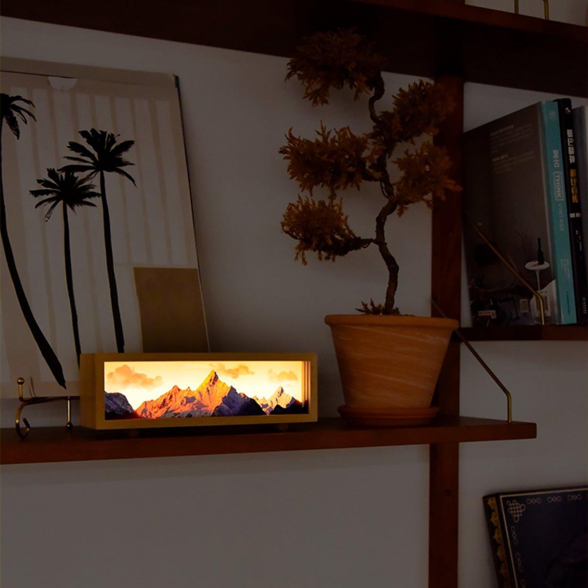 Sunlit Golden Mountain Table Lamp Night Light - BASESUNBasesunBASESUN