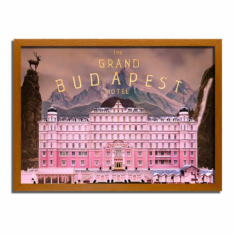 Grand Budapest Hotel Light Up Painting Frame Artwork Night Light 4D Paintings