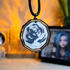Arcane-Inspired Blue Rose Pendant | Dual-Sided Jinx & Ekko Necklace | Gift Box Included