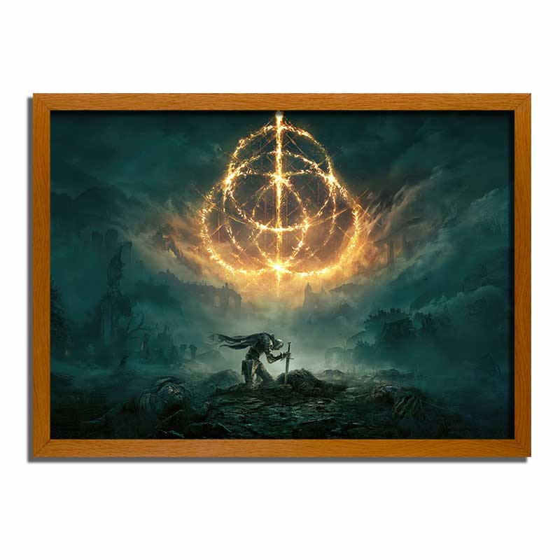 Elden Ring LED Light Up Painting Frame - Glowing Frame 4D Painting