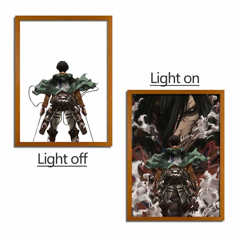 LED light painting AOT-AOT1 light on and light off display