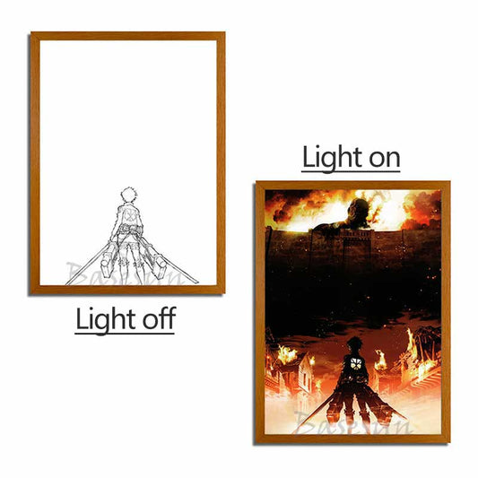 LED light painting AOT-AOT11 light on and light off display