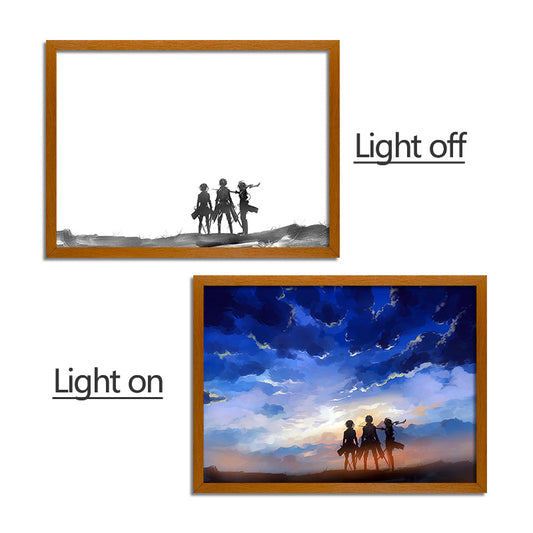 LED light painting AOT-AOT15 light on and light off display