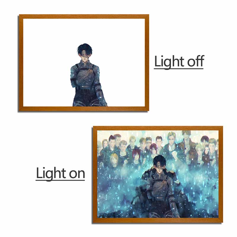 A O T Series LED Light Painting Anime Photo Frame Wall Art
