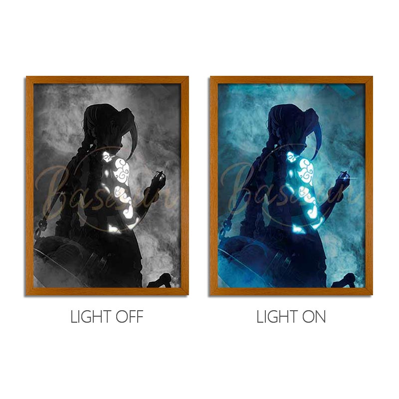 LED light painting ARC-JX05 light on and light off display