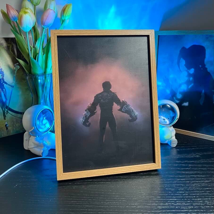 Anime Art LED Light Painting – Battle Scene Wall Art - BASESUNLight PaintingBasesunBASESUN