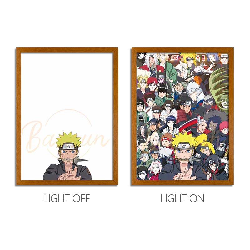 NRT Series LED Light Painting Anime Photo Frame Wall Art