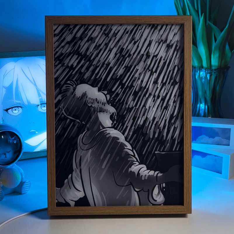 Van Gogh Impressionist Light Up Painting Frame - Create an Artistic Ambiance Night Light