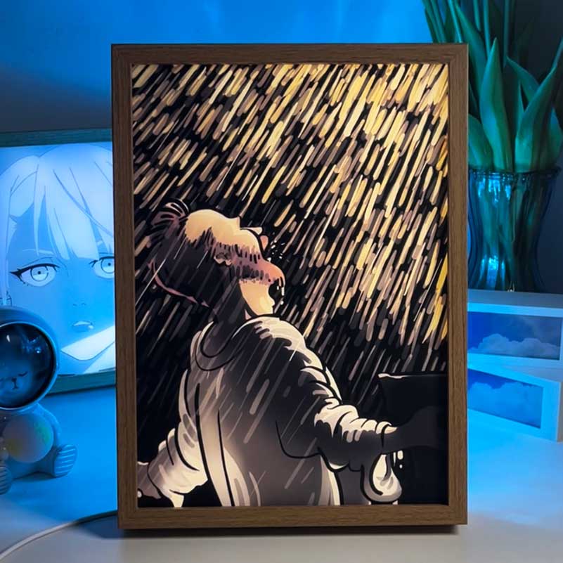 Van Gogh Impressionist Light Up Painting Frame - Create an Artistic Ambiance Night Light