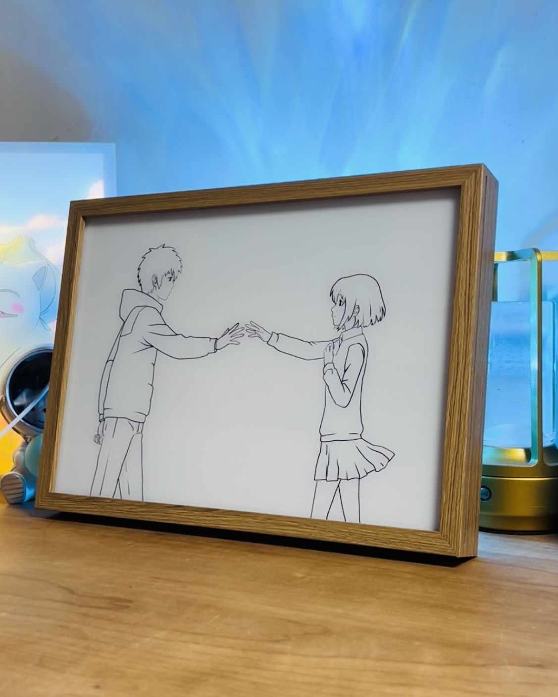 Your Name LED Light Up Painting Frame - Cosmic Connection YN6