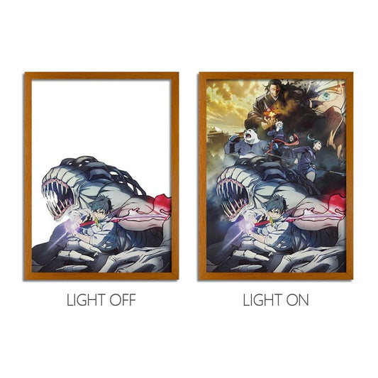 LED light painting JJK-zshzjcb light on and light off display