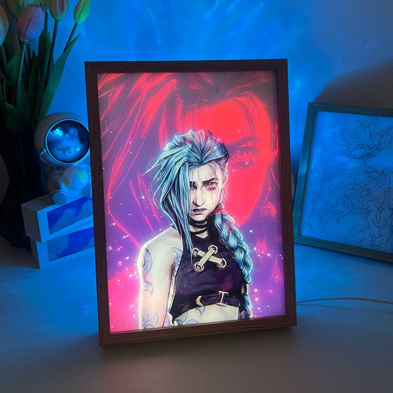 Arcane: League of Legends Anime LED Light Painting – Jinx’s Wild Beauty