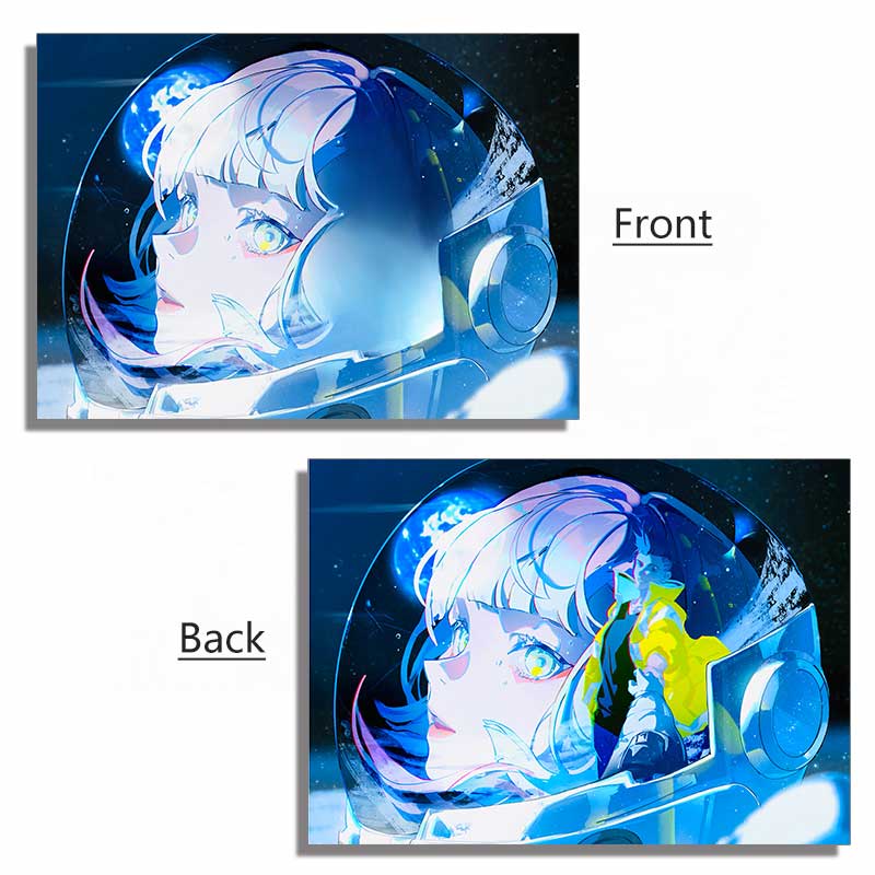 Acrylic Panel Cyberpunk LED Light Up Painting Frame Panel Accessory