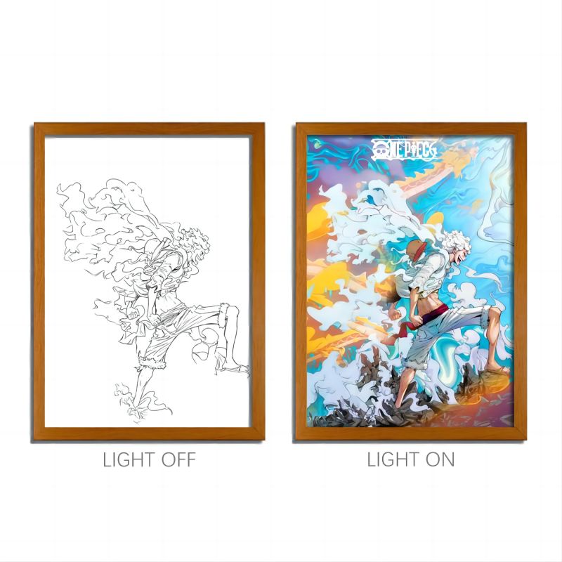 O.P Series LED Light Painting Anime Photo Frame Wall Art