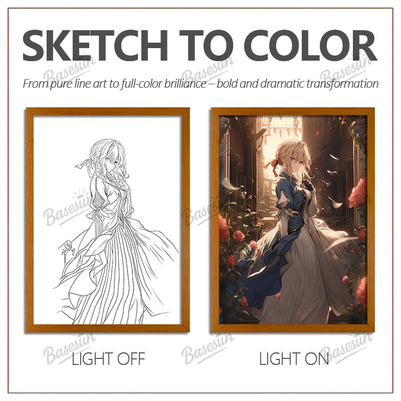 Custom LED Light Painting | Anime & Art Gifts Photo Frames Wall Art
