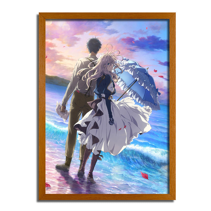 Violet Evergarden: Violet 4D LED Light Up Painting - Glowing Frame