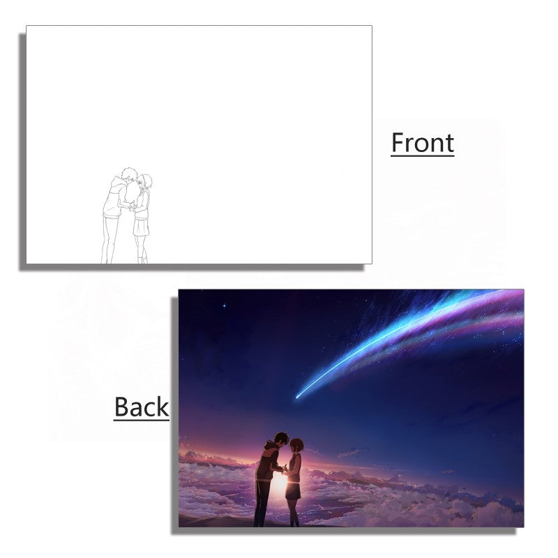 Acrylic Panel Makoto Shinkai Animation Theme Light Up Painting Panel Board Accessory