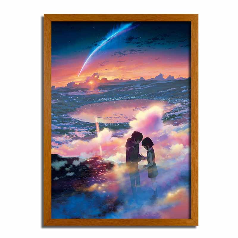 Your Name LED Light Up Painting - Glowing Frame Anime Art YN5