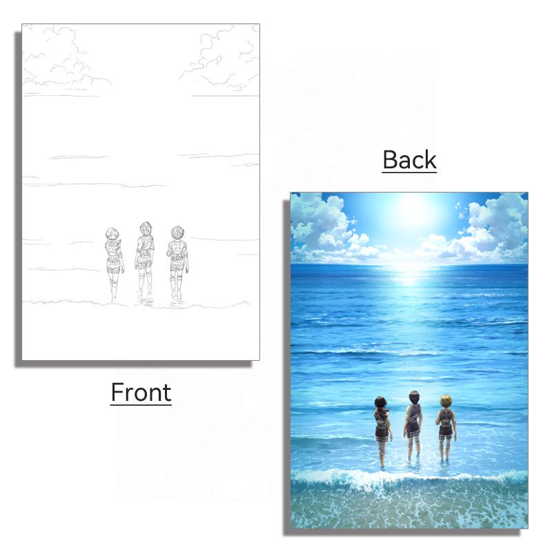 Acrylic Panel Attack on Titan LED Light Painting Panel Accessory