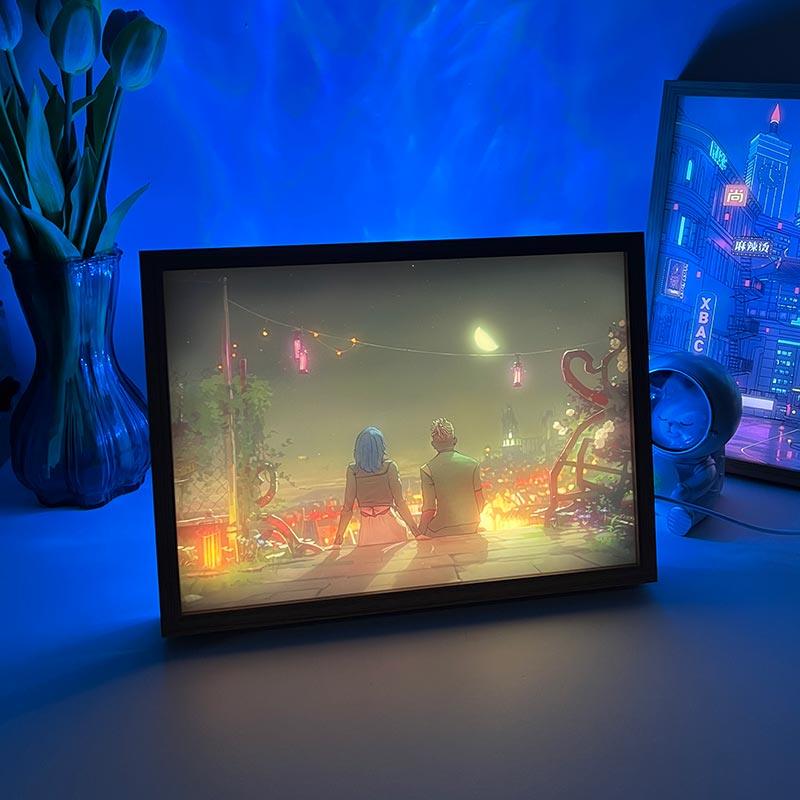 Arcane: League of Legends Jinx & Ekko LED Light Painting Photo Frame - BASESUNLight PaintingBasesunBASESUN