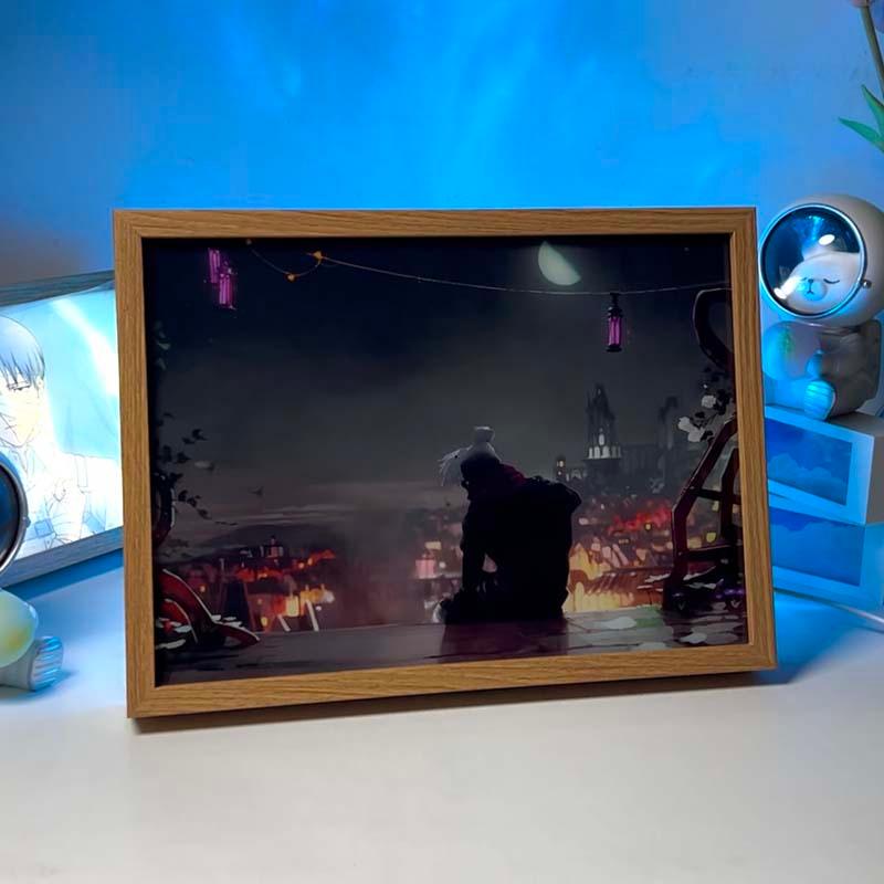 Arcane: League of Legends Jinx & Ekko Parallel Timeline Anime LED Light Box Photo Frame - BASESUNLight PaintingBasesunBASESUN