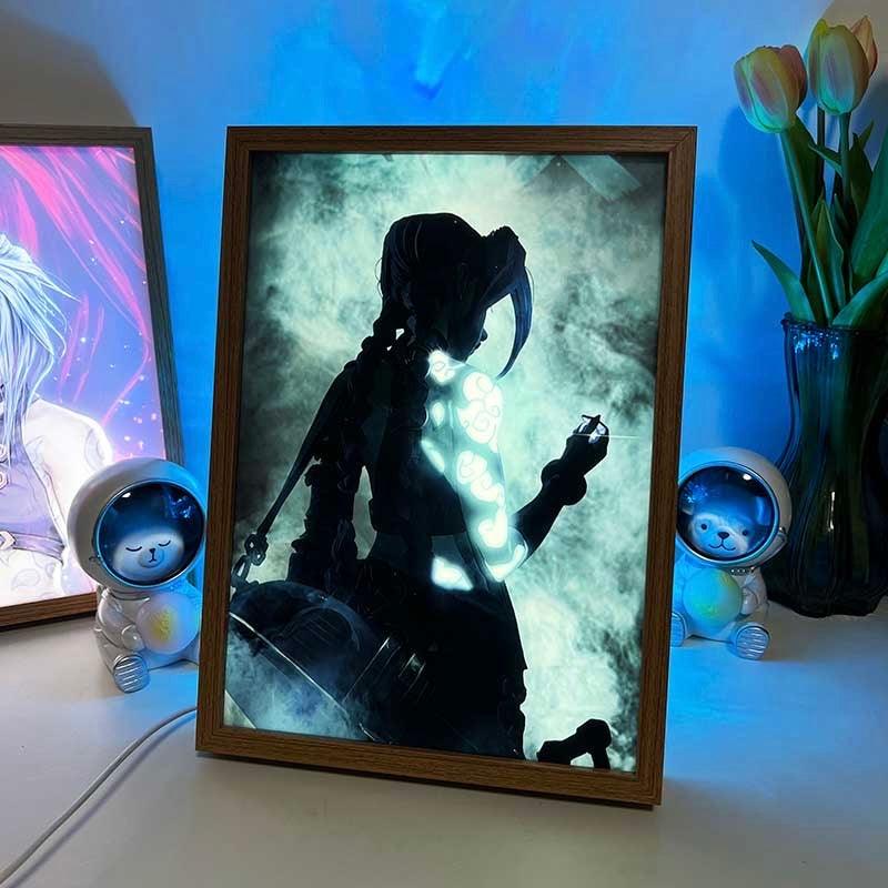 Arcane: League of Legends Jinx LED Light Painting Photo Frame - BASESUNLight PaintingBasesunBASESUN