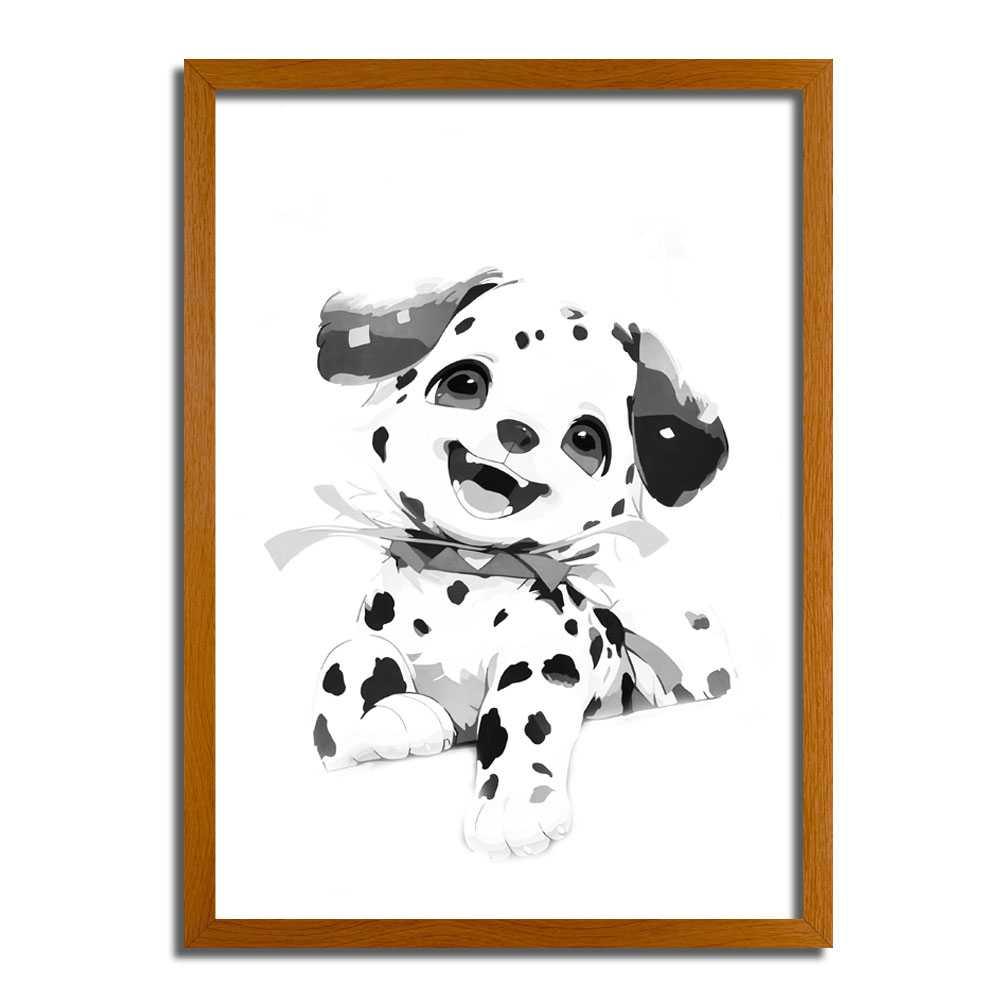 Cute Dalmatian Puppy Dog LED Light Up Painting Frame Glowing Frame Night LIght - BASESUNLight PaintingBasesunBASESUN