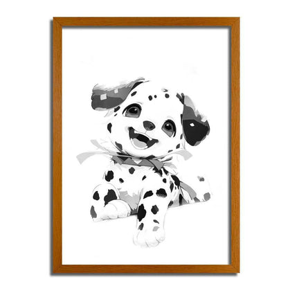 Cute Dalmatian Puppy Dog LED Light Up Painting Frame Glowing Frame Night LIght - BASESUNLight PaintingBasesunBASESUN