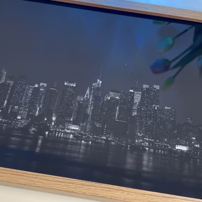 New York City Nightscape LED Light Painting | Manhattan Skyline | Urban Glow Wall Art - BASESUNLight PaintingBasesunBASESUN