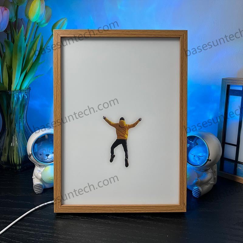 Personalized LED Light Painting Photo Frame – Custom Wall Art - BASESUNLight PaintingBasesunBASESUN