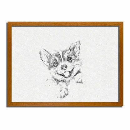 Puppy Dog Splashing LED Light Up Painting Frame | Glowing Frame Night LIght - BASESUNLight PaintingBasesunBASESUN