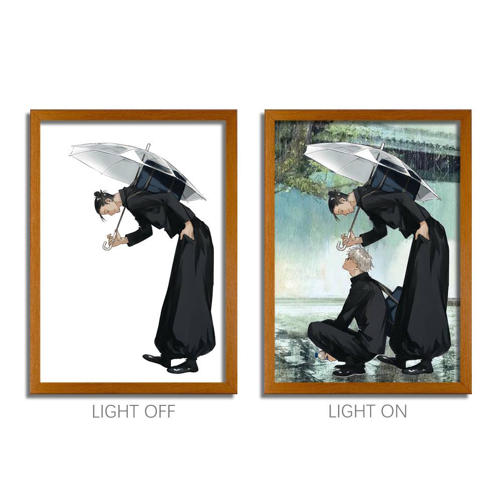 JJK Series LED Light Painting Anime Photo Frame Wall Art