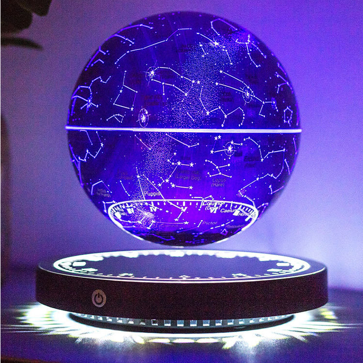 Lampe de lune Maglev lampe de table de chevet simple lévitation magnétique  starlight boule lune veilleuse ornement noir