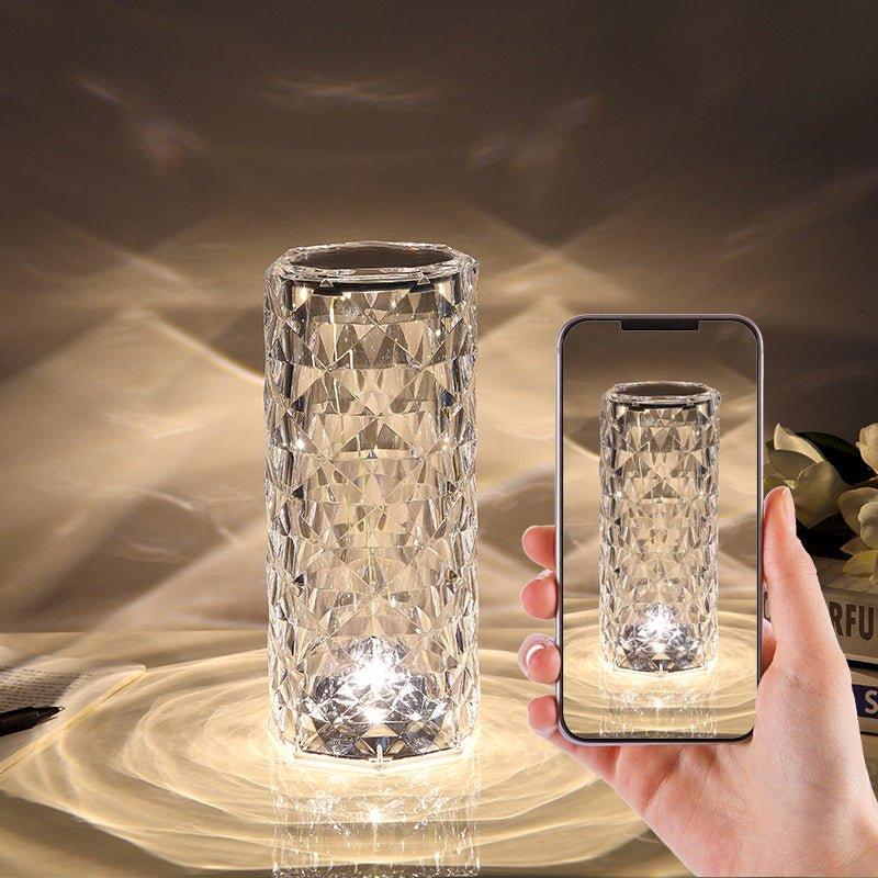 LED Crystal Rose Table Lamp Atmosphere Lamp Night Light - BASESUNNight lightsBasesunBASESUN