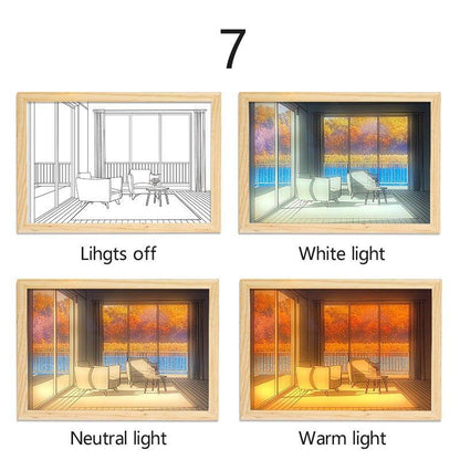Light Painting LED Light Frame Lamp Frescoed Lights Night Light Art - BASESUNLight PaintingBasesunBASESUN