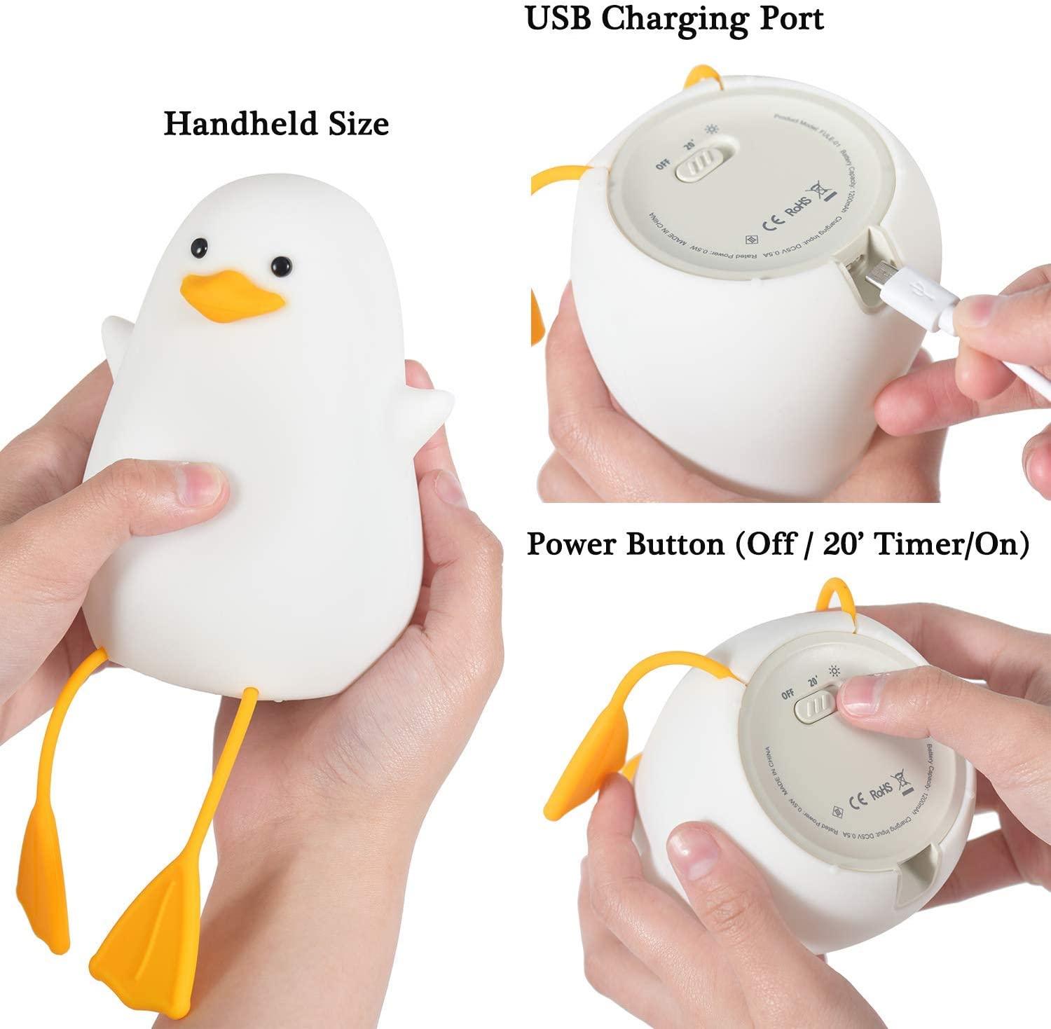 Squishy Seagull Night Light Home Decor Lamp - BASESUNNight lightsBasesunBASESUN